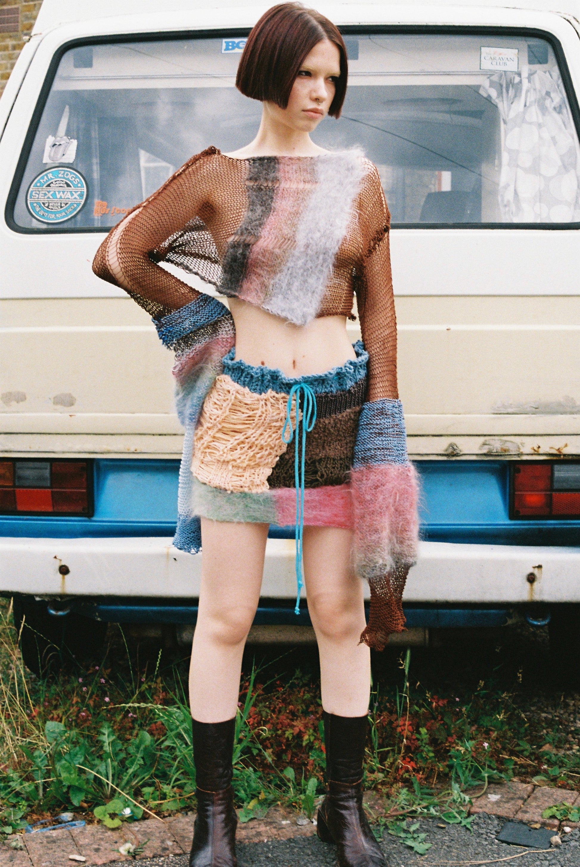 DISASTER ARTIST COTTON & MOHAIR TOP