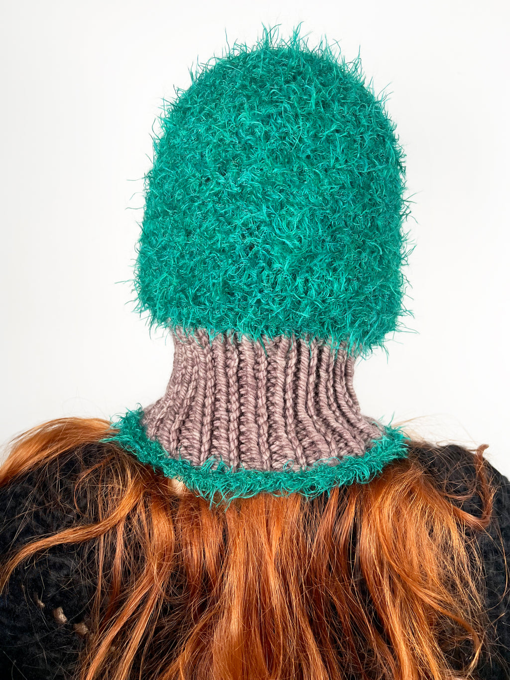 (TWO AVAILABLE) GREEN & TAUPE PIERCING BALACLAVA