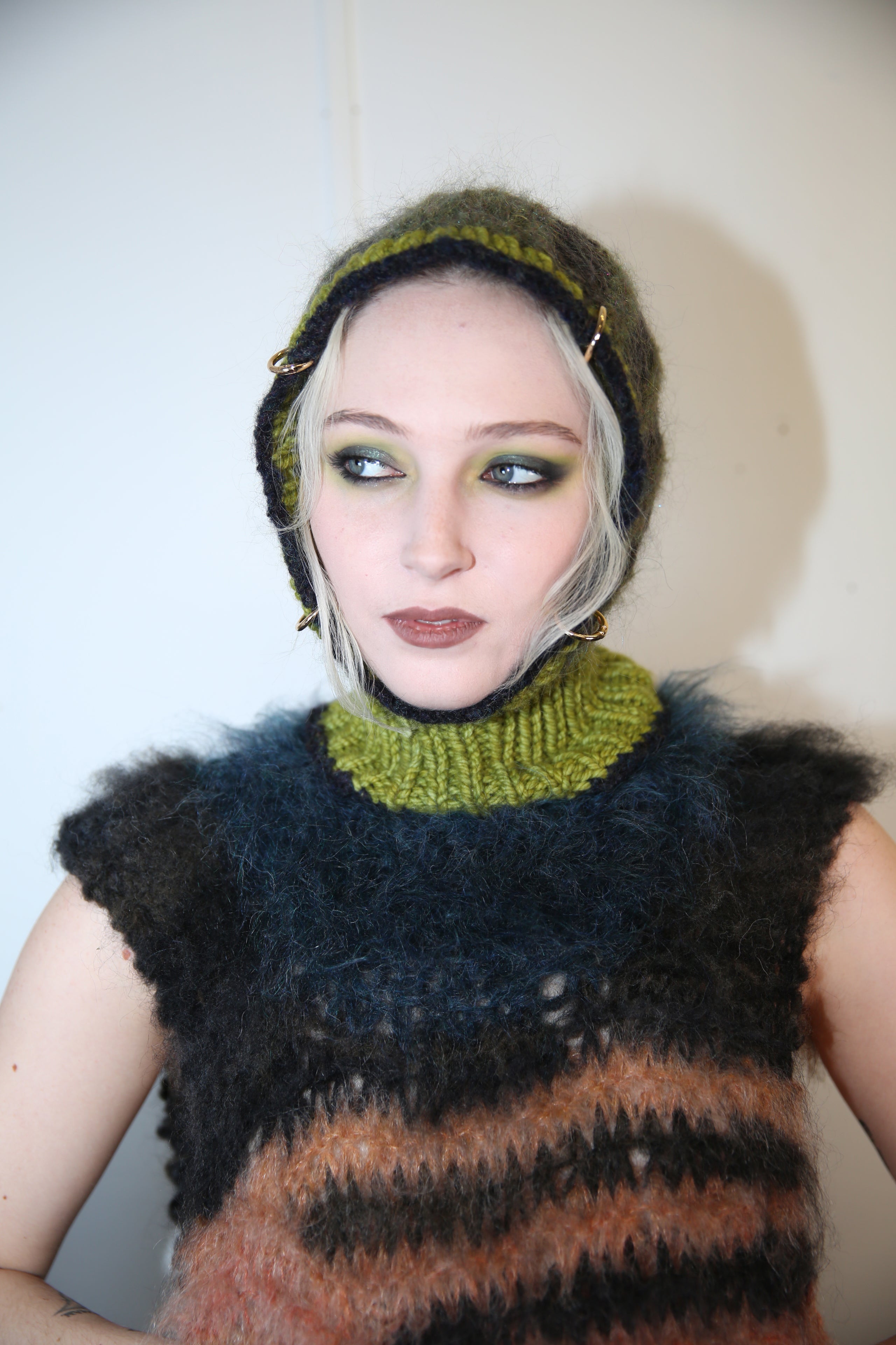 KHAKI, LIGHT & FOREST GREEN PIERCING BALACLAVA