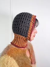 Load image into Gallery viewer, CAMEL, DARK RED &amp; CHARCOAL PIERCING BALACLAVA
