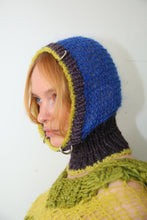 Load image into Gallery viewer, COBALT, SOUR YELLOW &amp; PURPLE-BROWN PIERCING BALACLAVA
