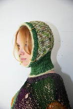 Load image into Gallery viewer, GREEN SPECKLE, TRUE GREEN &amp; POWDER YELLOW PIERCING BALACLAVA
