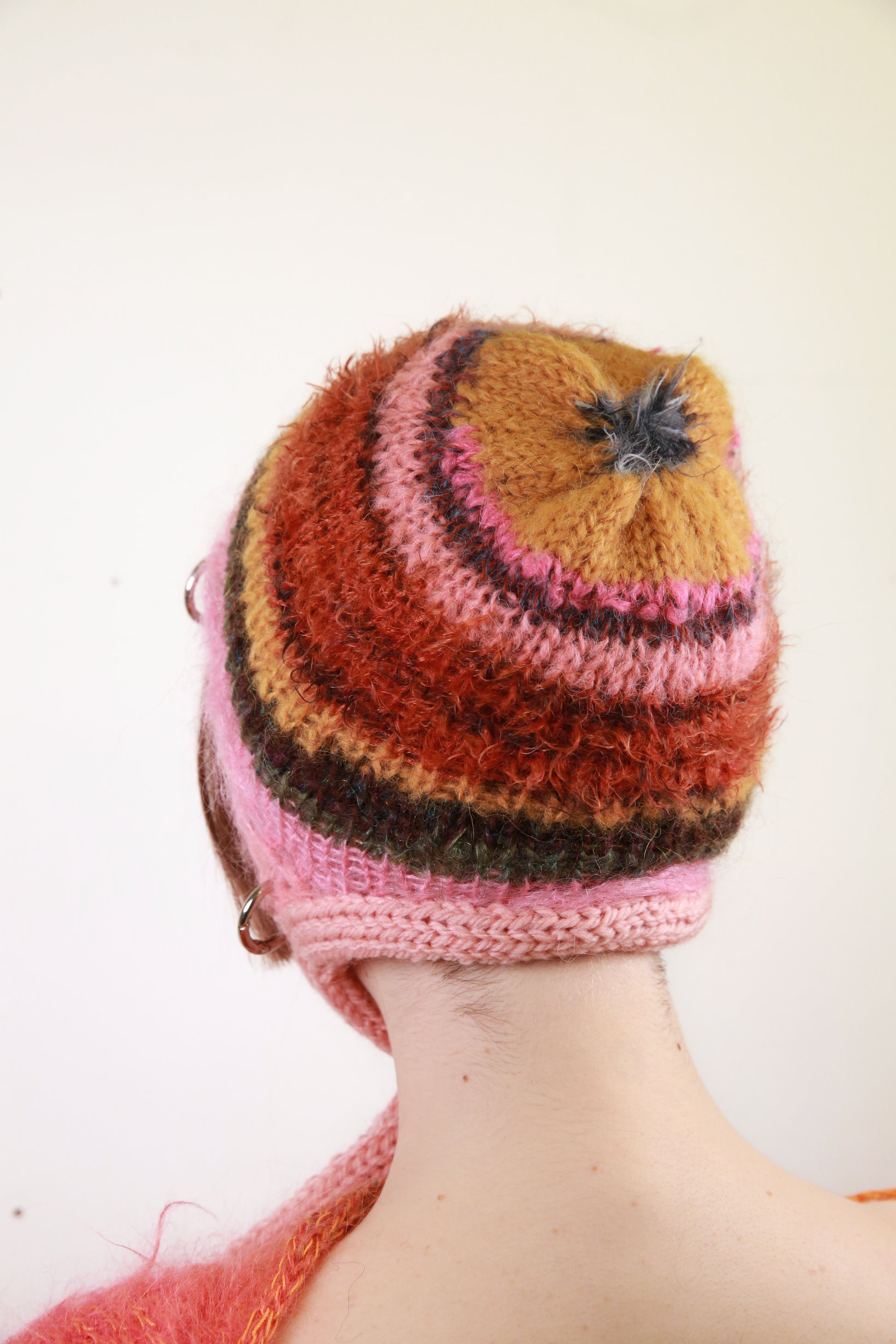 PINK, MUSTARD, BURNT ORANGE & KHAKI PIERCING BONNET