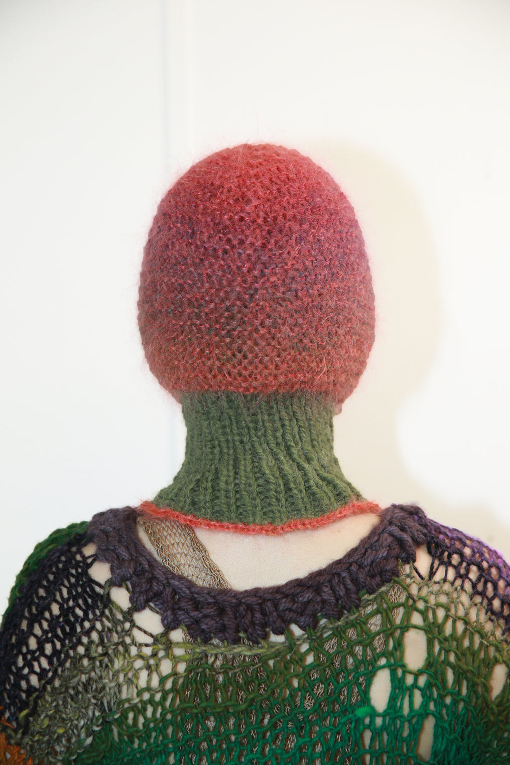 FOREST GREEN & CORAL SUNSET BALACLAVA