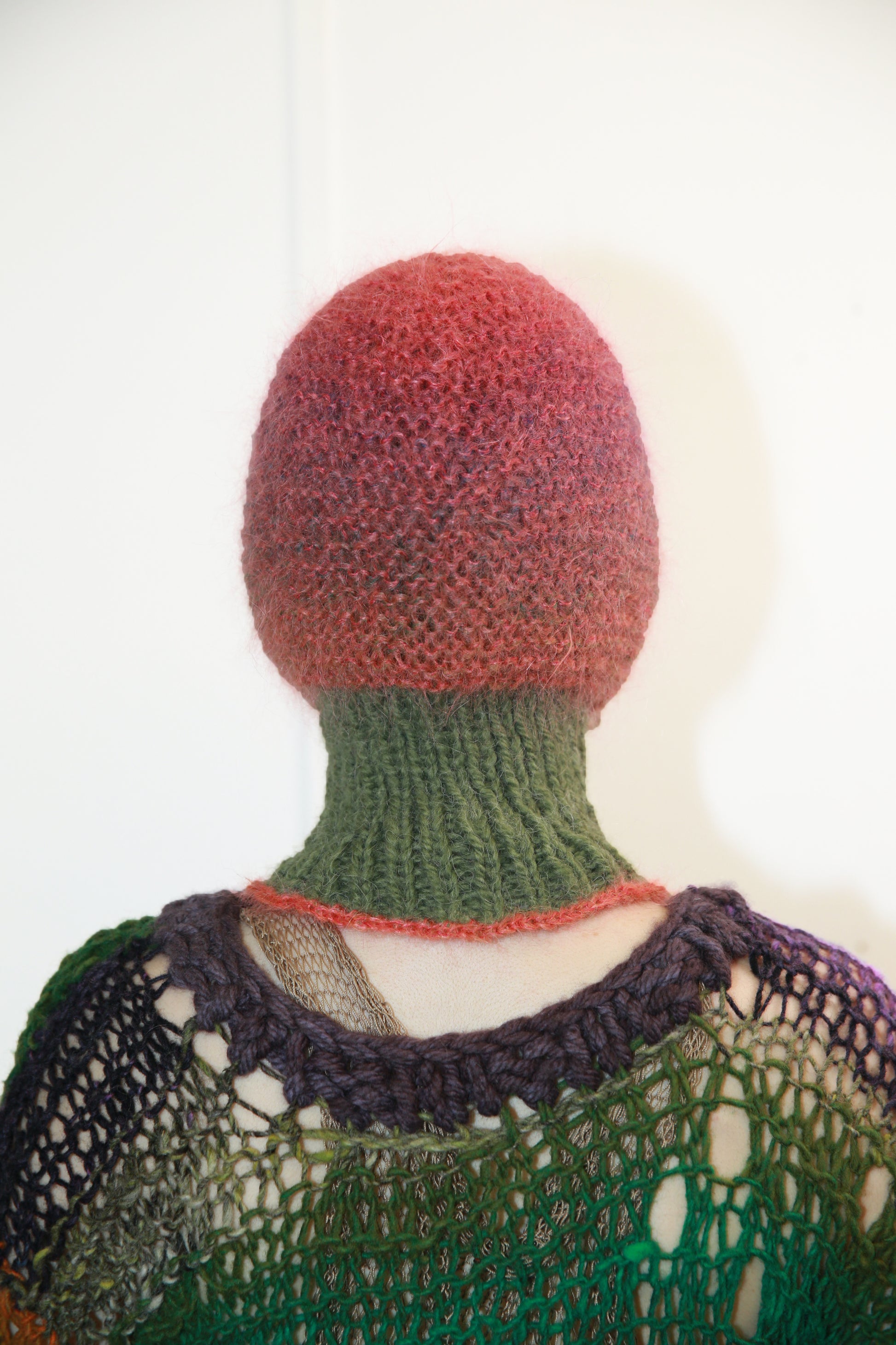 FOREST GREEN & CORAL SUNSET BALACLAVA