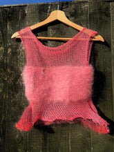 Load image into Gallery viewer, PINK DREAMS COTTON &amp; MOHAIR NET TOP
