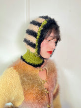Load image into Gallery viewer, APRICOT, LIGHT GREEN &amp; BLACK PIERCING BALACLAVA
