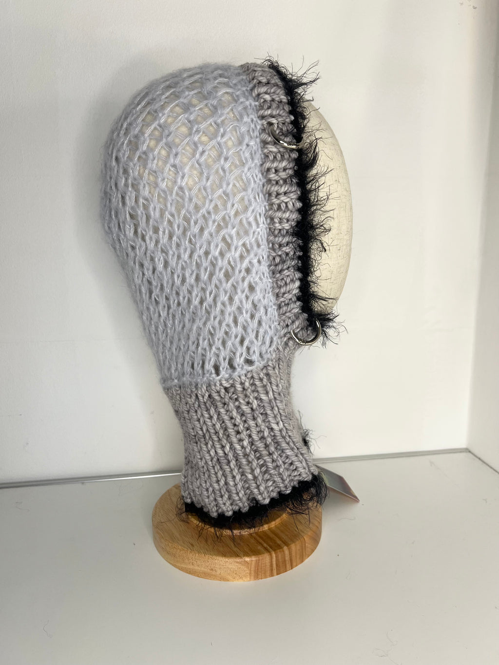 (TWO AVAILABLE) GREY & BLACK PIERCING BALACLAVA