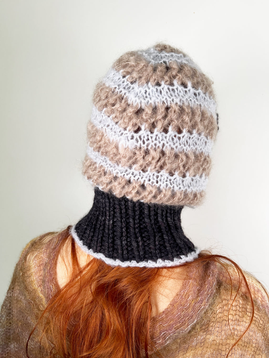 (TWO AVAILABLE) GREY, BEIGE & BLACK PIERCING BALACLAVA