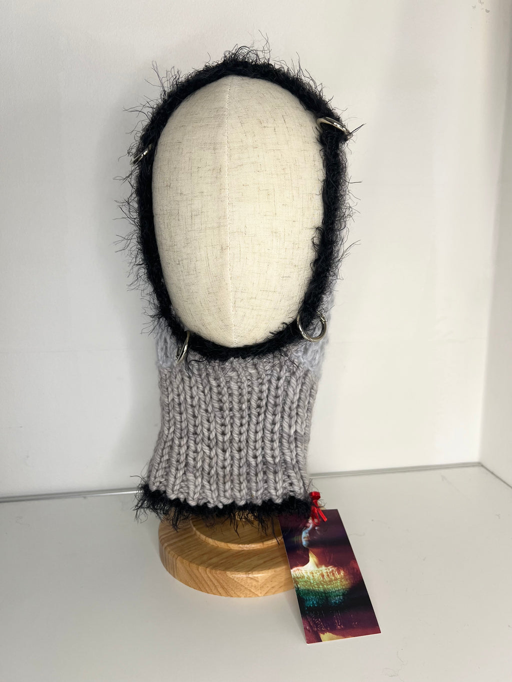 (TWO AVAILABLE) GREY & BLACK PIERCING BALACLAVA