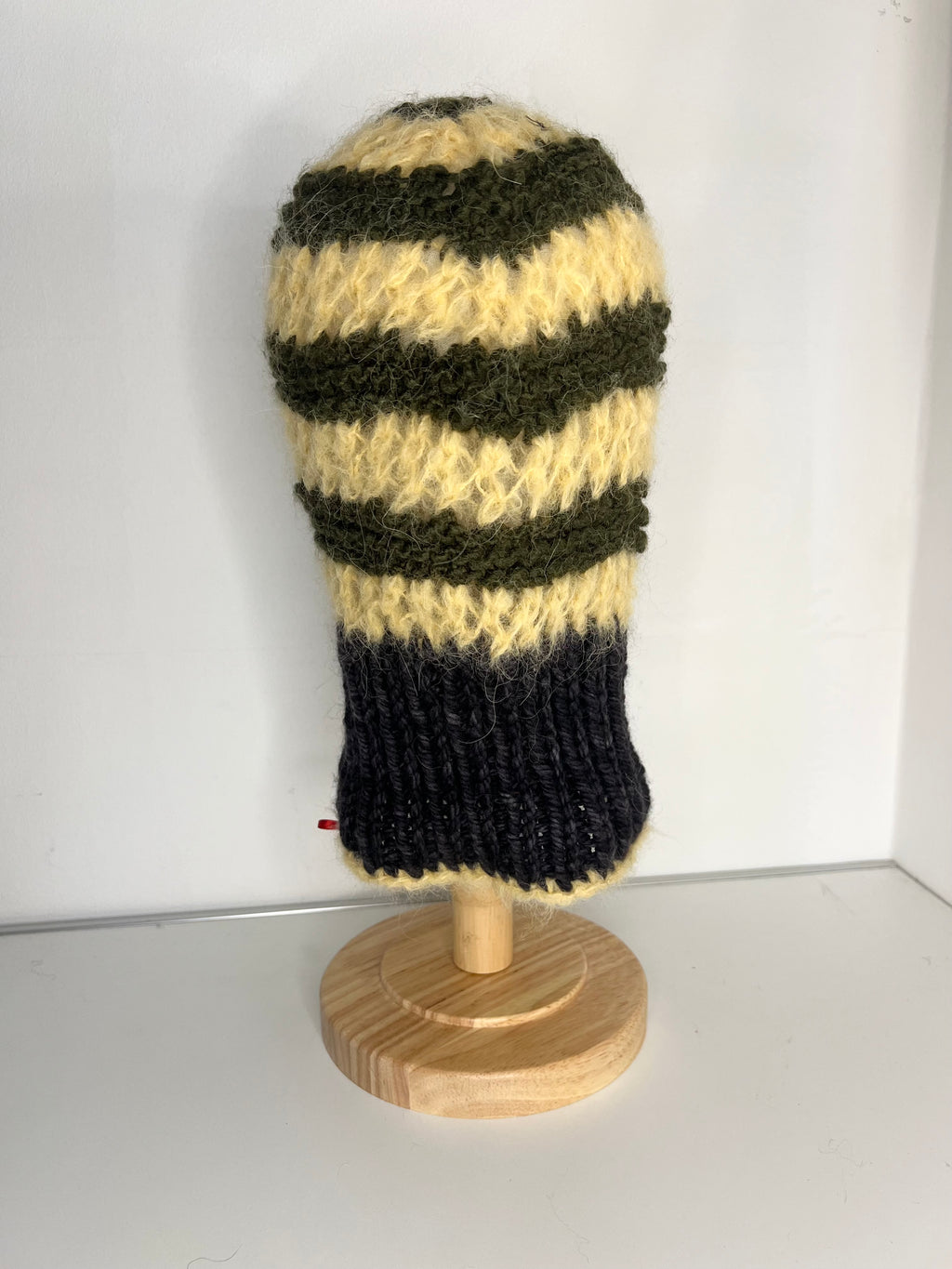 (ONE OF A KIND) YELLOW, KHAKI & BLACK PIERCING BALACLAVA