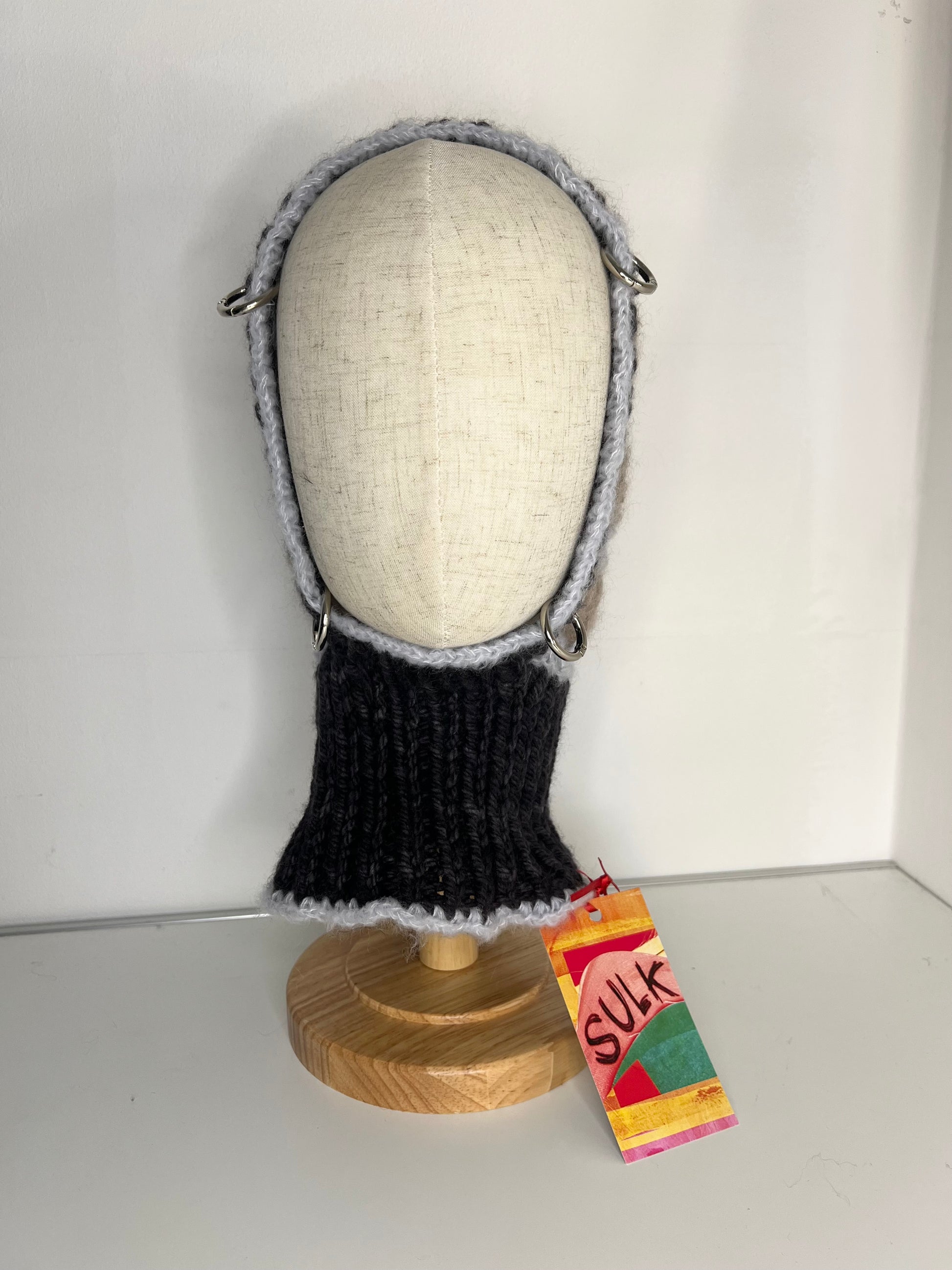 (TWO AVAILABLE) GREY, BEIGE & BLACK PIERCING BALACLAVA