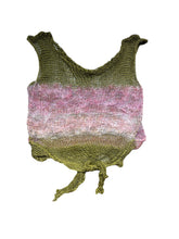 Load image into Gallery viewer, SERENE IN GREEN COTTON &amp; MOHAIR NET TOP

