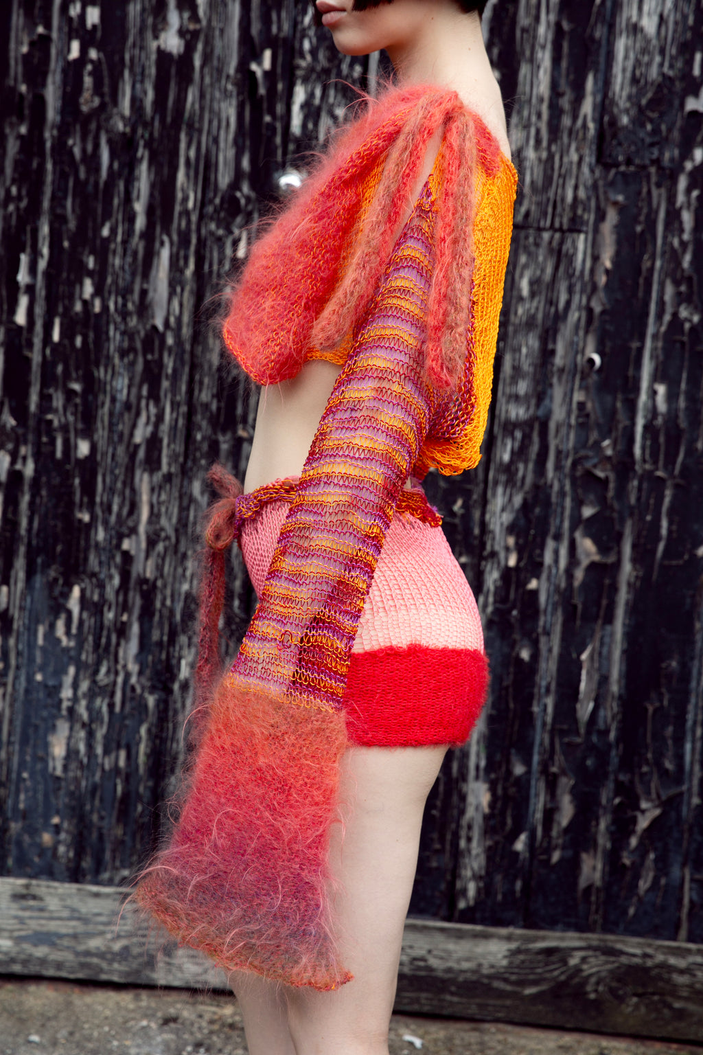 SAN FRANCISCO SUNSET COTTON & MOHAIR NET TOP