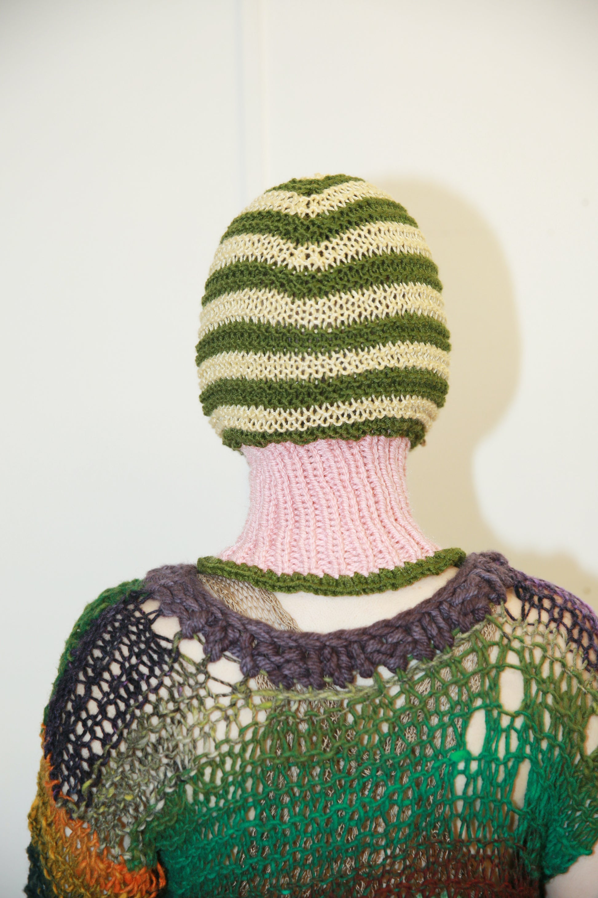 BABY PINK, FOREST GREEN & POWDER YELLOW PIERCING BALACLAVA