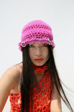 Load image into Gallery viewer, HOT PINK &amp; PURPLE PIERCING HAT
