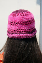 Load image into Gallery viewer, HOT PINK &amp; PURPLE PIERCING HAT
