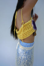 Load image into Gallery viewer, MELLOW YELLOW CROCHET PIERCING TOP
