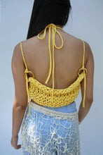 Load image into Gallery viewer, MELLOW YELLOW CROCHET PIERCING TOP
