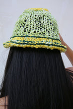 Load image into Gallery viewer, GREEN &amp; YELLOW PIERCING COTTON HAT
