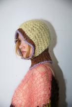 Load image into Gallery viewer, VANILLA YELLOW, LILAC &amp; RUST MELANGE PIERCING BALACLAVA

