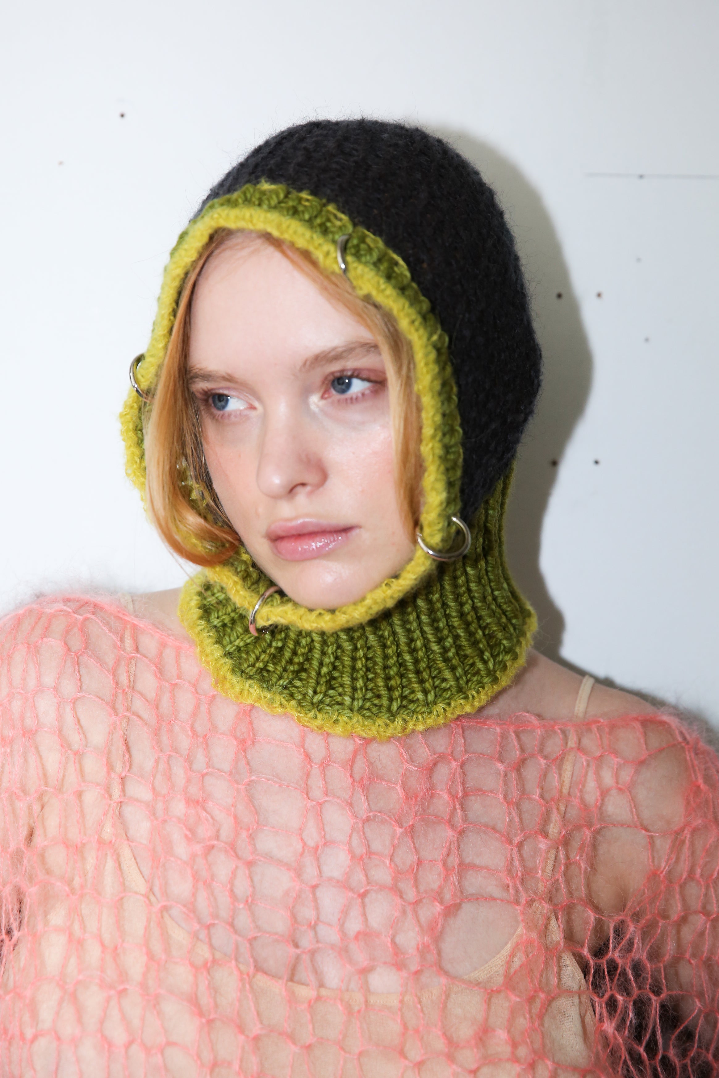 LIME, SOUR YELLOW & BLACK PIERCING BALACLAVA