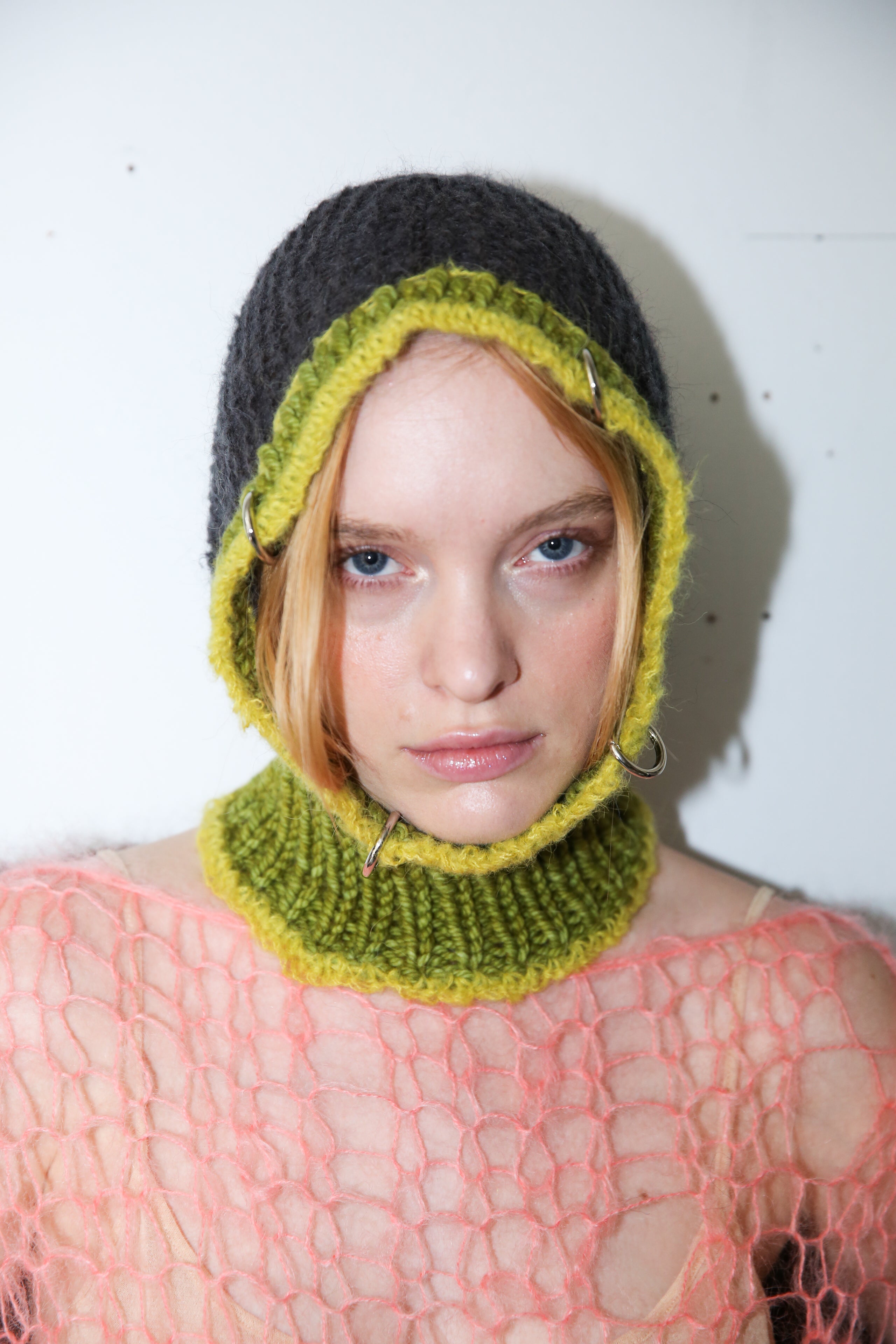 LIME, SOUR YELLOW & BLACK PIERCING BALACLAVA