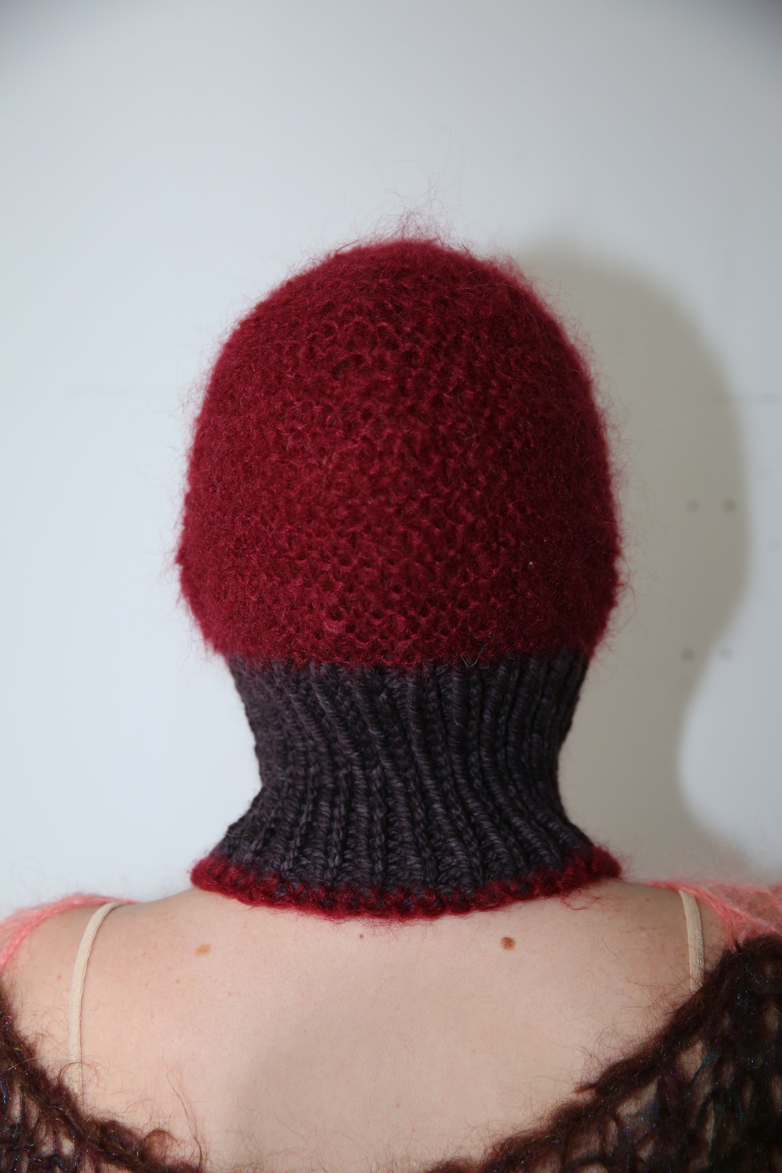 CLARET & PURPLE-BROWN PIERCING BALACLAVA