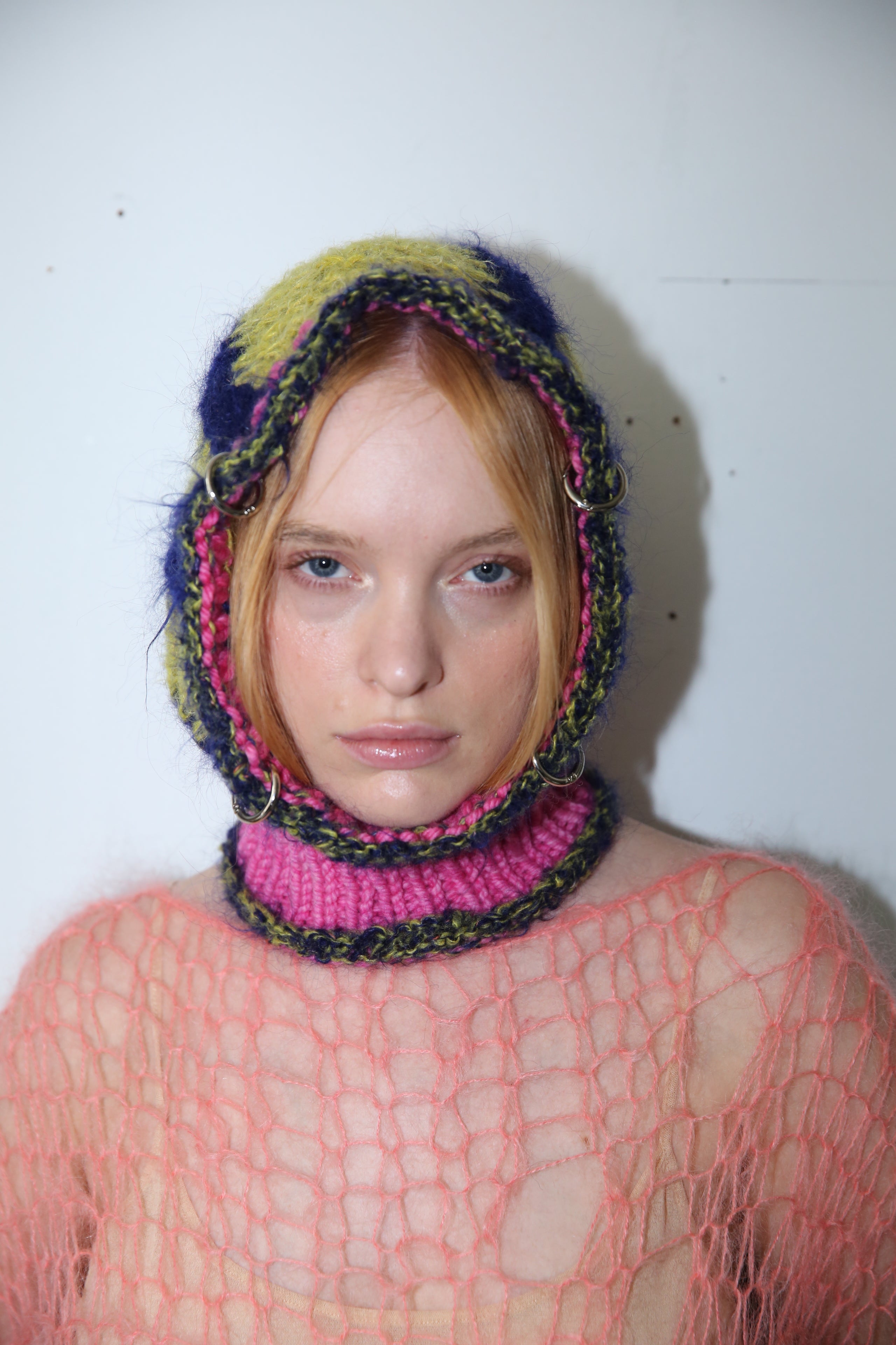 HOT PINK, SOUR LIME & MIDNIGHT BLUE PIERCING BALACLAVA