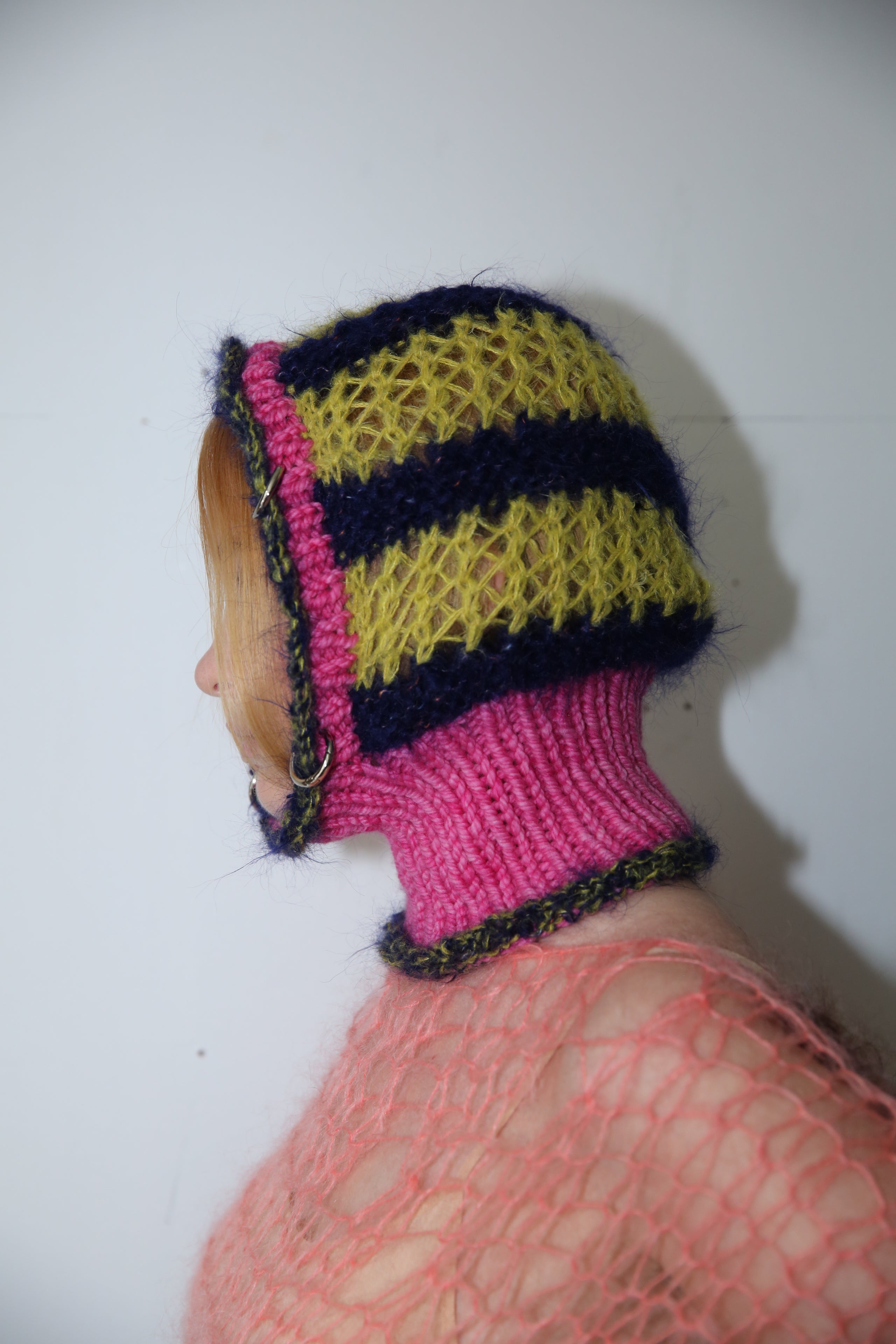 HOT PINK, SOUR LIME & MIDNIGHT BLUE PIERCING BALACLAVA