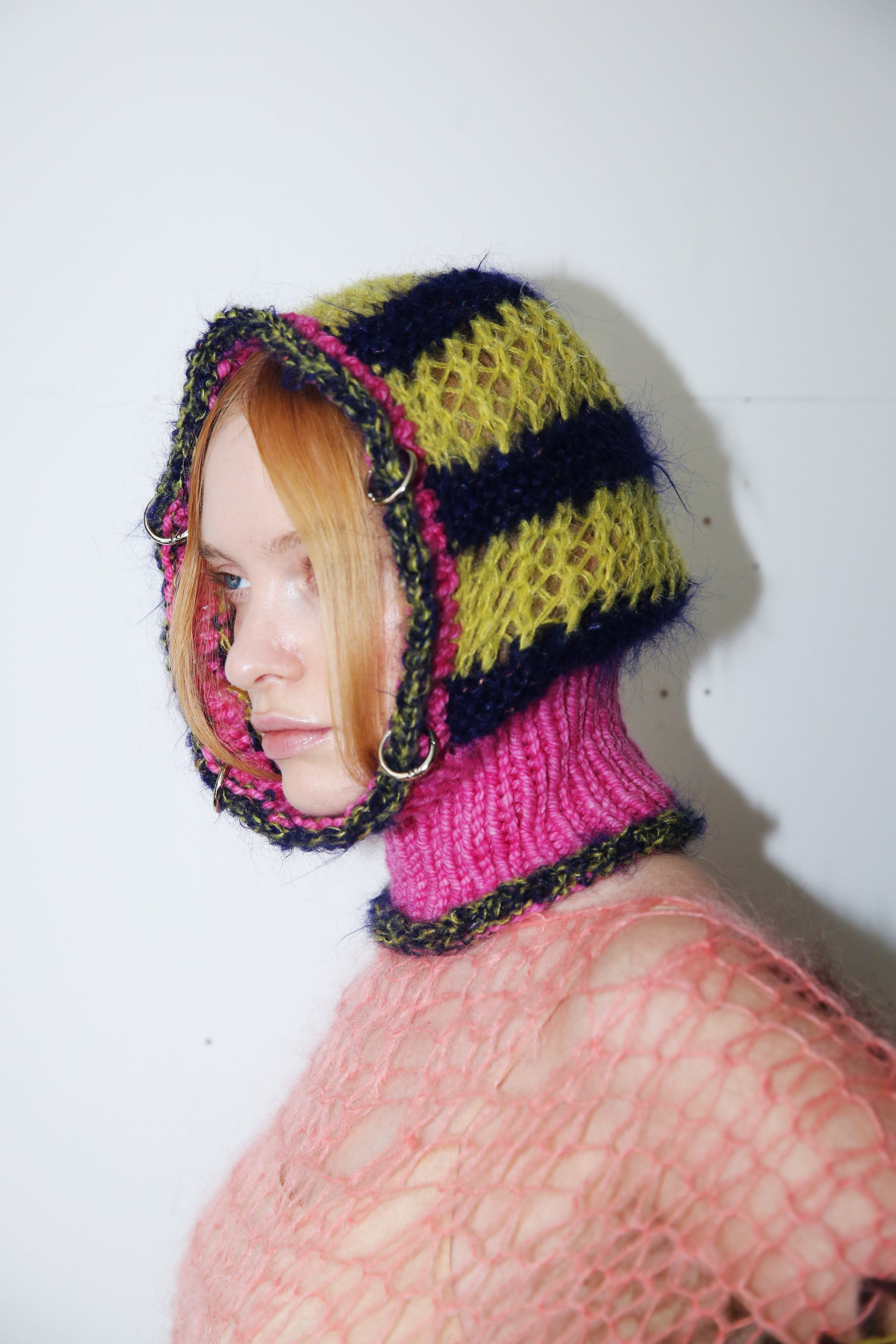 HOT PINK, SOUR LIME & MIDNIGHT BLUE PIERCING BALACLAVA