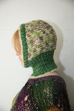 Load image into Gallery viewer, GREEN SPECKLE, TRUE GREEN &amp; POWDER YELLOW PIERCING BALACLAVA
