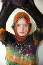 Load image into Gallery viewer, ORANGE-GREEN &amp; MULTICOLOUR GRADIENT PIERCING BALACLAVA
