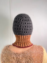 Load image into Gallery viewer, CAMEL, DARK RED &amp; CHARCOAL PIERCING BALACLAVA
