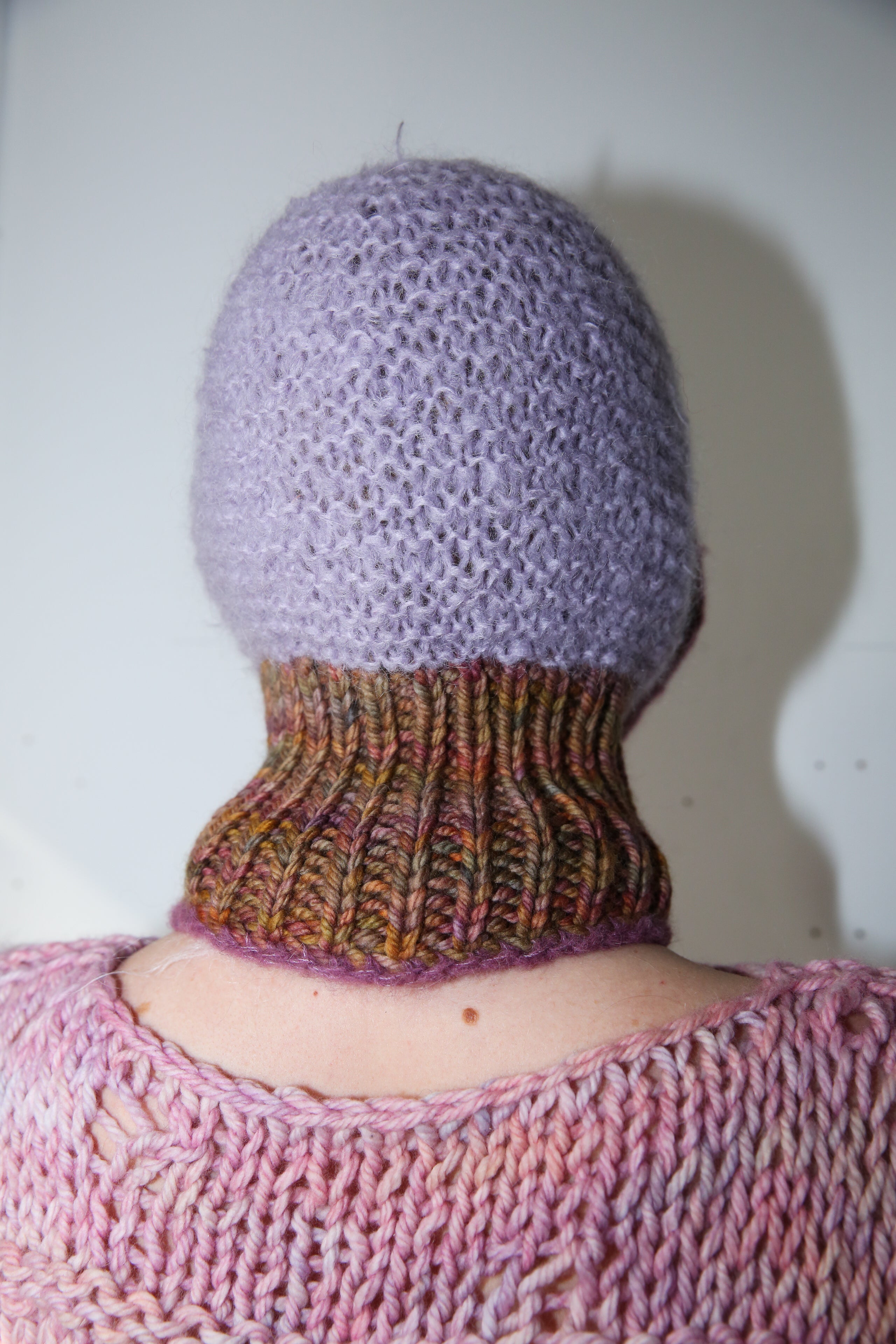 LILAC, GRAPE & RUST MELANGE PIERCING BALACLAVA