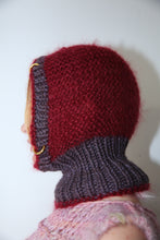 Load image into Gallery viewer, PURPLE-BROWN &amp; CLARET PIERCING BALACLAVA (GOLD RING VERSION)
