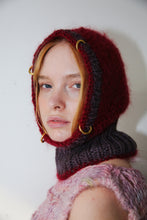 Load image into Gallery viewer, PURPLE-BROWN &amp; CLARET PIERCING BALACLAVA (GOLD RING VERSION)
