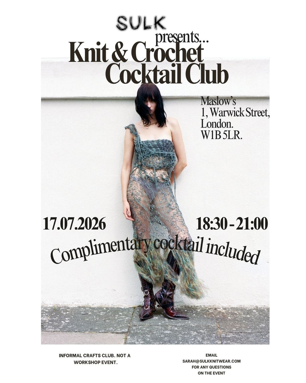 SULK KNITWEAR X MASLOW'S - KNIT & CROCHET COCKTAIL CLUB EVENT TICKET