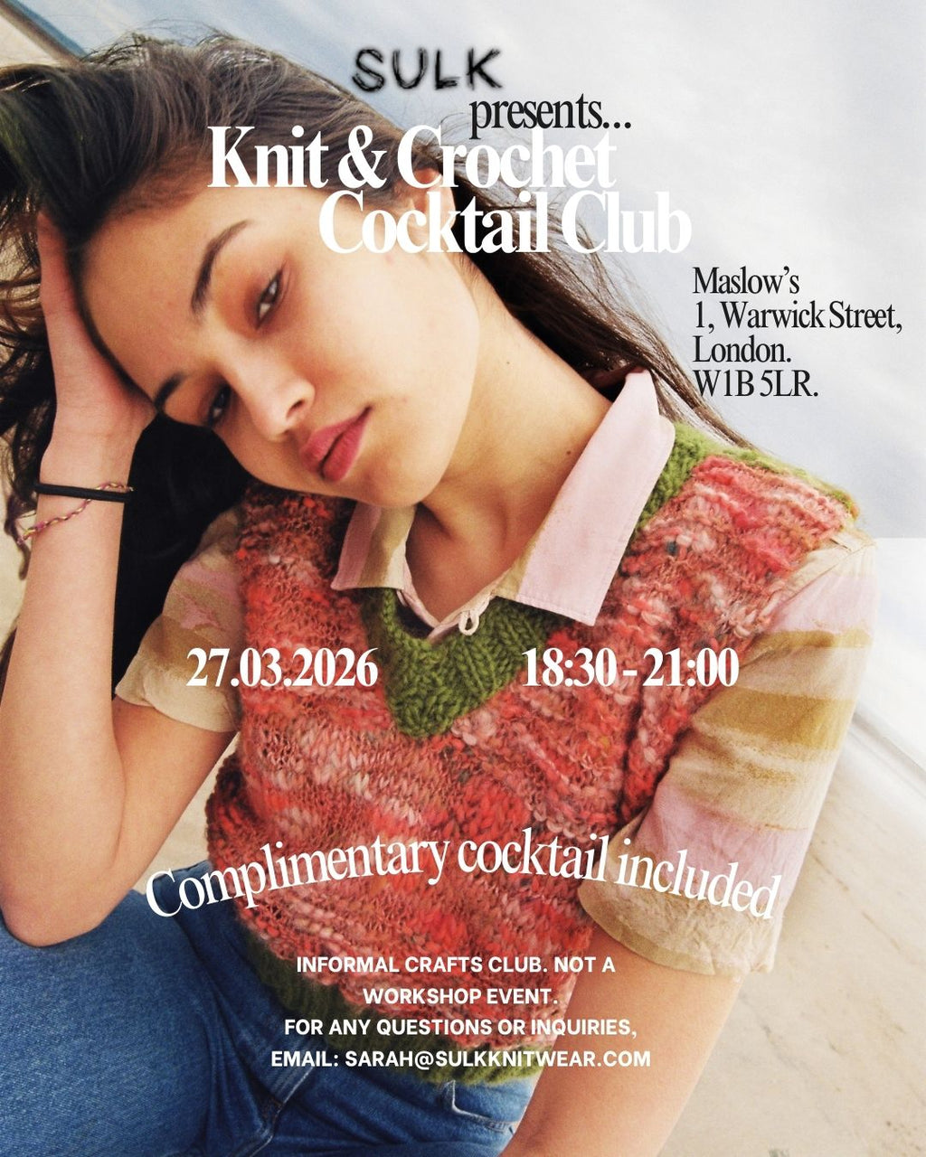 SULK KNITWEAR X MASLOW'S - KNIT & CROCHET COCKTAIL CLUB EVENT TICKET