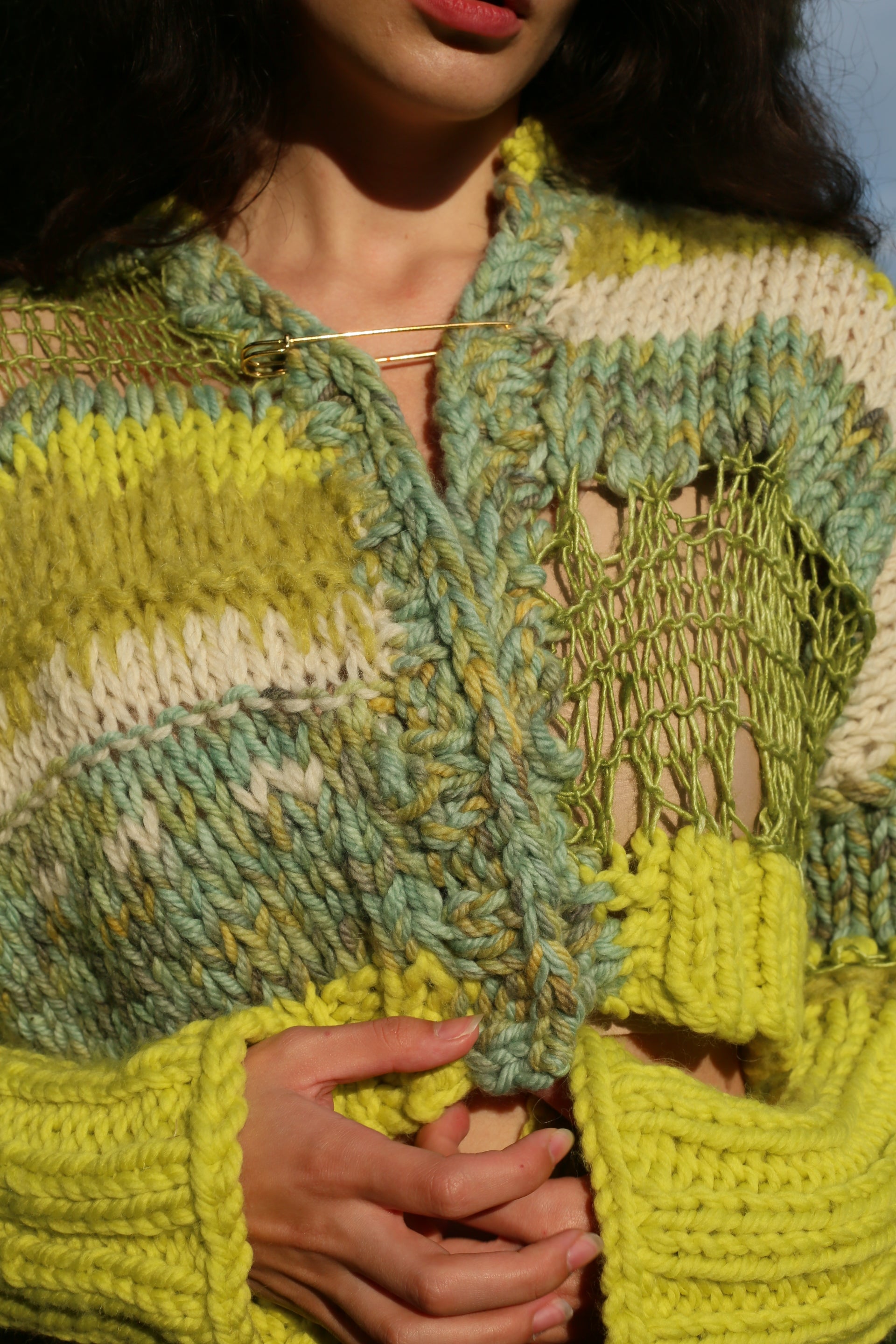 SHE'S SWEET LIKE HONEY, SHARP LIKE A LEMON CARDIGAN