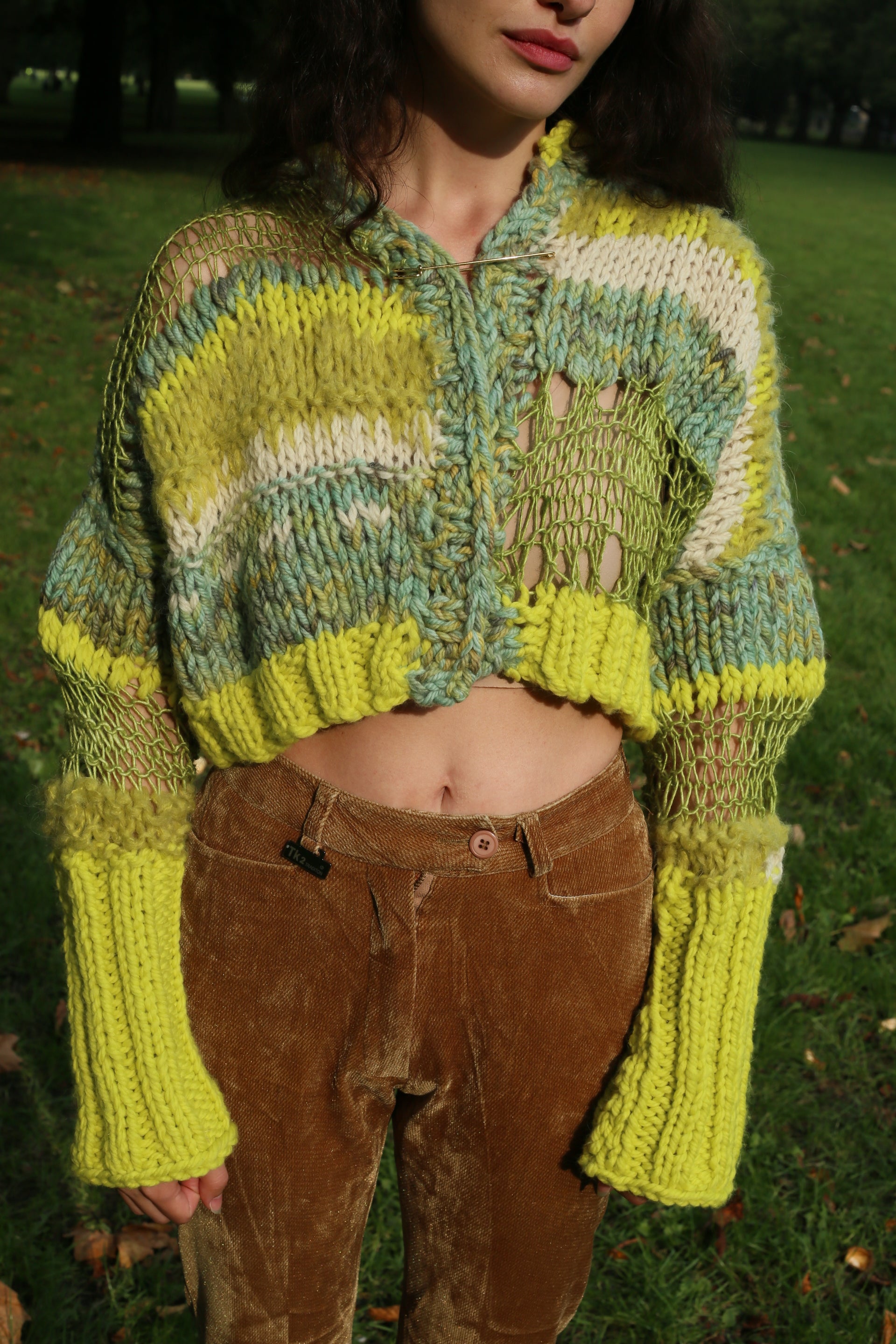 SHE'S SWEET LIKE HONEY, SHARP LIKE A LEMON CARDIGAN