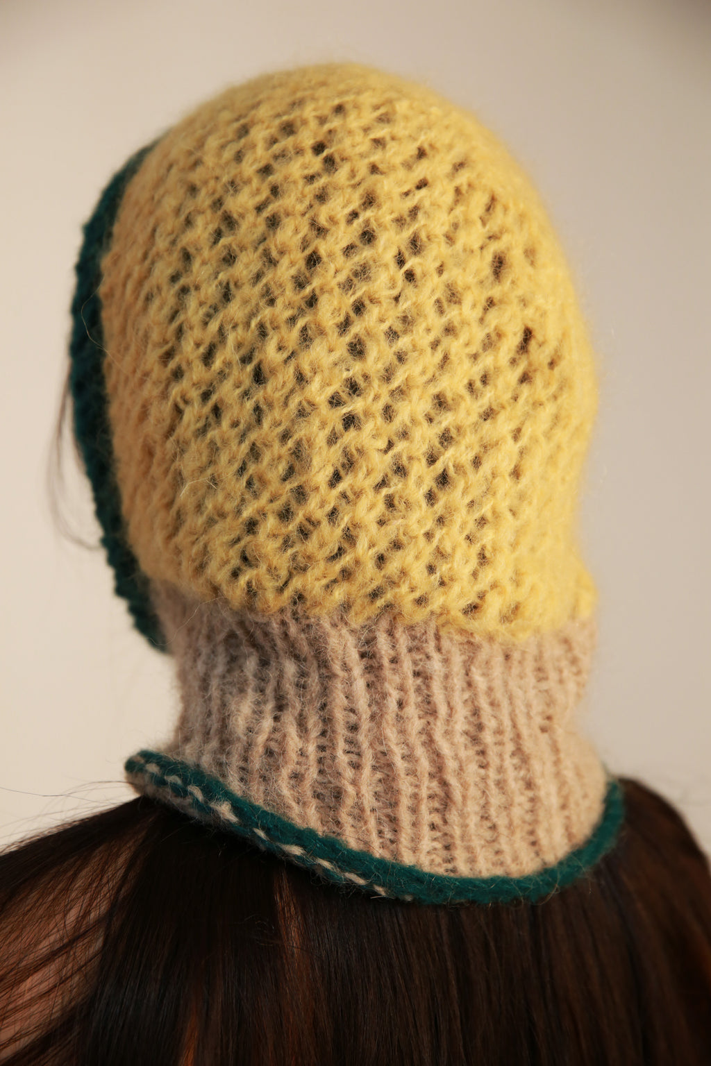 POWDER YELLOW & GREEN BALACLAVA