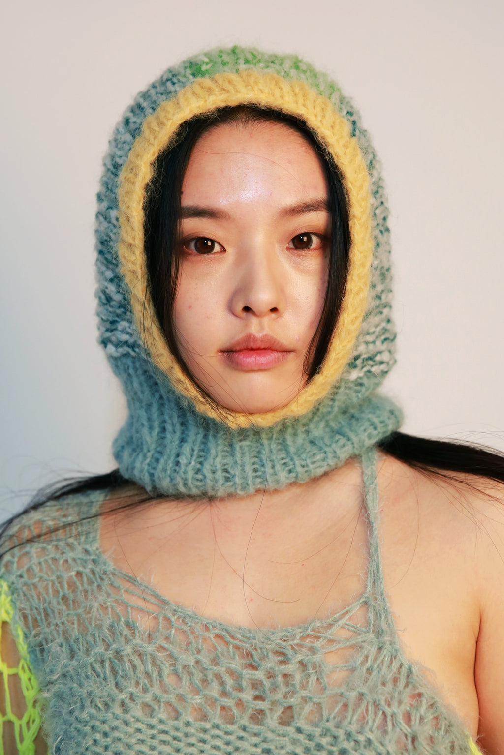 BABY BLUE, POWDER YELLOW & GREEN BALACLAVA