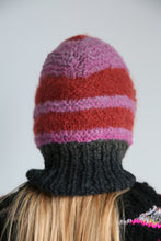 Load image into Gallery viewer, BURNT BRICK &amp; FLIRTY PINK FUZZY BALACLAVA
