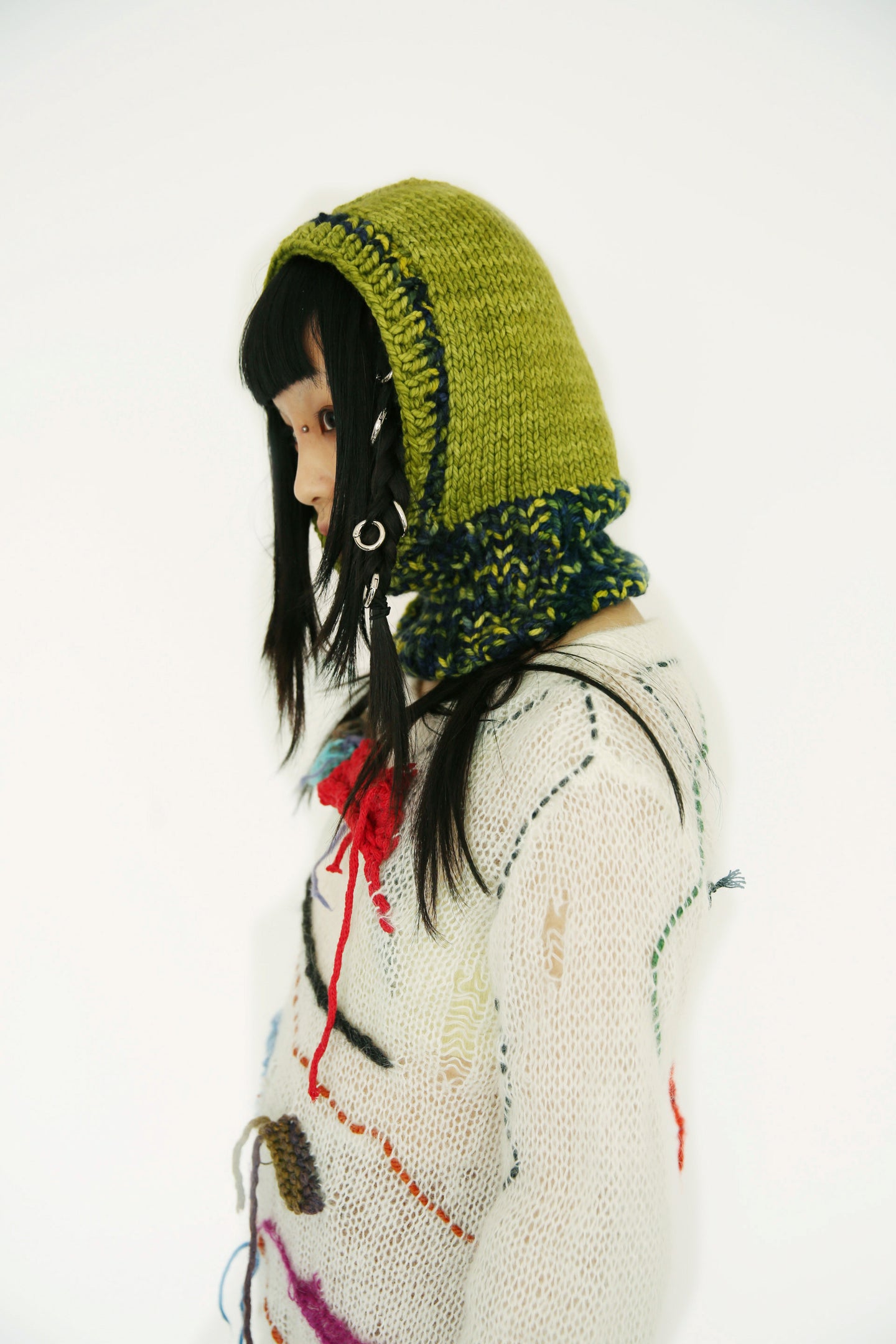 GREEN AND NAVY BALACLAVA