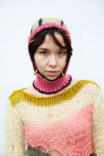 Load image into Gallery viewer, VANILLA, BLACK &amp; HOT PINK PIERCING BALACLAVA
