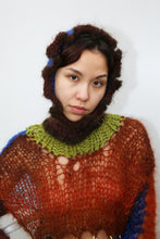 Load image into Gallery viewer, BLUE &amp; BROWN FRILL BALACLAVA

