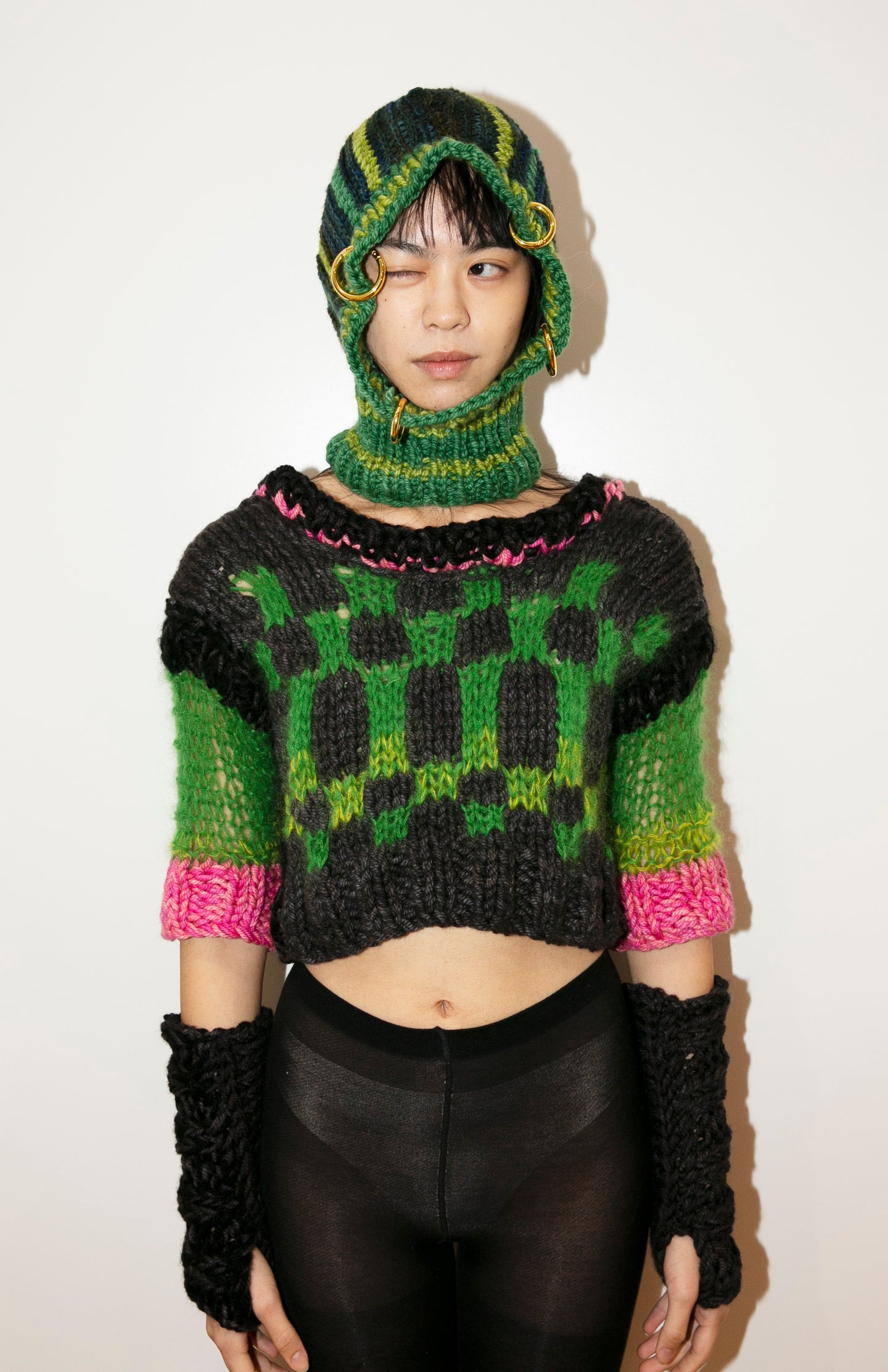 KERMIT CROP JUMPER & ARMWARMERS