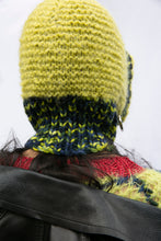 Load image into Gallery viewer, GREEN AND NAVY HOOP BALACLAVA
