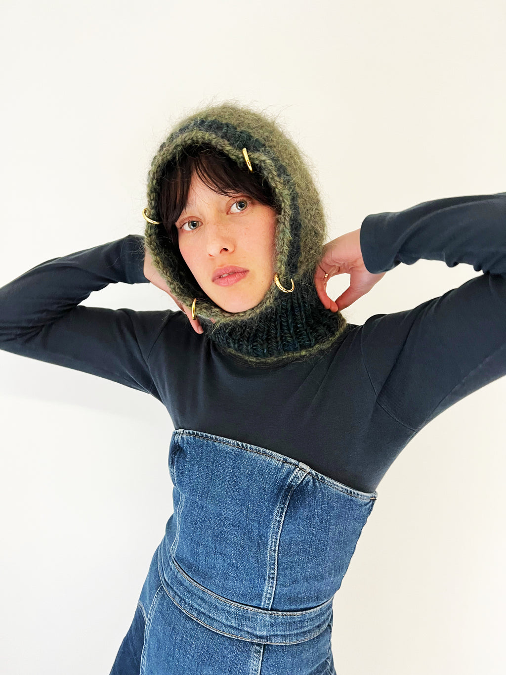 DARK GREEN & NAVY PIERCING BALACLAVA